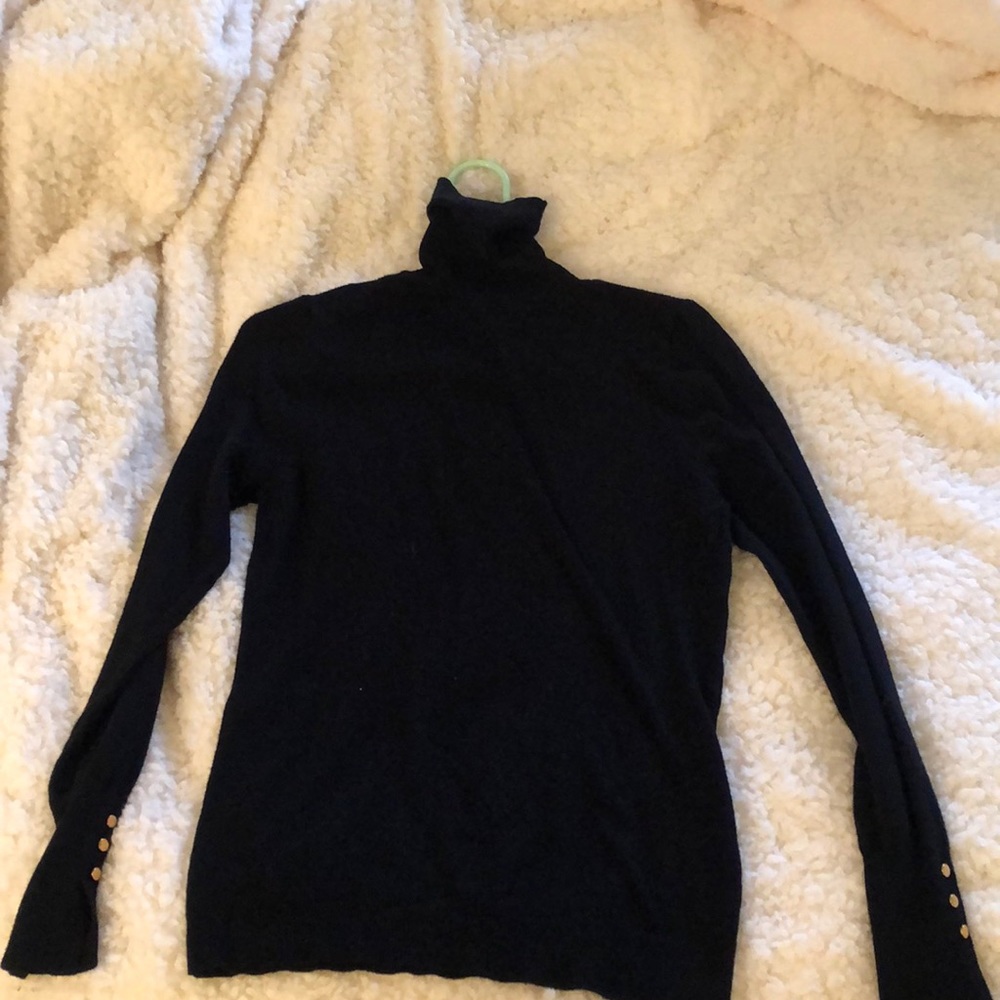 Black long sleeve turtle neck